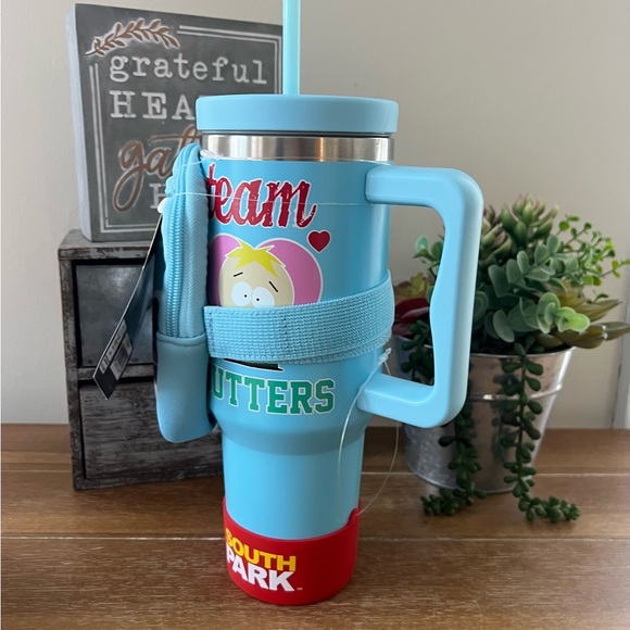 New South Park Butters Stainless 40oz Tumbler with Boot and Pouch - Picture 4 of 5